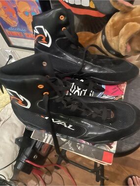 Rival Boxing Training Shoes Black/Orange Size 10